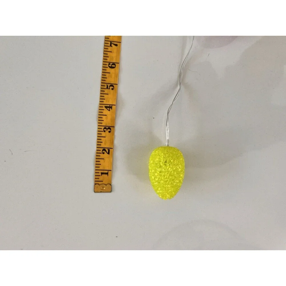 Set of 10 Pastel Colored Easter Egg Spring Holiday Light Battery Operated Unused
